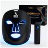 Box Commerce - Maschera LED per il viso professionale, luce rossa e infrarossi per la cura della pelle - Trattamento anti-età con 4 modalità di luce LED per linee di espressione e fermezza