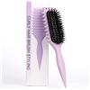 Aicerous Spazzola Ricci Bounce, Curly Hair Brush, Spazzola per Ricciolo di Rimbalzo, Spazzola per Capelli Ricci Setole Cinghiale (A)