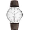 Lorenz Charleston 030275AA - Orologio Classico da Uomo al quarzo - Orologio Automatico con Cinturino in Pelle marrone