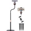 Etour Treppiede webcam da scrivania ripod migliorato webcam e testa girevole a 360° con filettatura da 1/4 per Logitech Webcam C922 C930 C930e C920 C920s C920x C960 C615 BRIO NexiGo N60