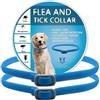 BKEPDY Collare Antipulci e Zecche Regolabile Impermeabile Antiparassitario per Tutti i Tipi di Cani 8 Mesi di Efficacia Protezione 65cm Taglia Unica 2 pack