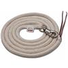 Amesbichler Reitsport AMKA - Corda per pavimento in cotone + scacciatoia in pelle naturale, 3 m, con corda western Bull Snap