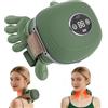 Strixorn Massaggiatore Cervicale Schiena e Collo 4D con Calore 3 Modalità 2 Temperature Massaggiatore Elettrico Schiena e Collo Senza Fili 2000mAh Ricaricabile Portatile Neck Massager Regalo Donna Uomo