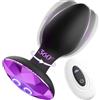 Aurapleasure Vibratore Anale, Vibratoreper Donna Professionale, Prostata Vibratore con 360° di Rotazione Plug Anale-Dilatatore Uomo, Plug Anale Dilatatori Anali Sexytoysys Coppia Vibratori Sex Toys Uomo