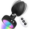 Aurapleasure Plug Anale Vibrante, Stimolatore Prostata, Plug Anale Dilatatore Donna con Telecomando, Vibratoreper Uomo Professionale Prostata Vibratore con Modalità 7 Toys Sessuali per Uomini Nero