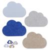 xtemtoamz 4 Pezzi Lavagna Sughero,Lavagna Sughero da Parete,Bacheca In Feltro, Bacheca Decorativa 21 × 14 cm, con 20 Puntine. Adatta per Uffici, Scuole E Camere Dei Bambini.