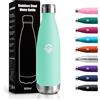 JAPORIA Borraccia Termica 500ml, Isolamento Doppia Parete, Acciaio Inox senza BPA Antigoccia, Bottiglia Riutilizzabile per Scuola, Ufficio, Sport, Palestra, Campeggio, Viaggi