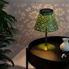 M mimotec - Lampada solare LED da tavolo Green Hearth, luce calda 2500K, dimmerabile, resistente all'acqua IP44, batteria integrata, ideale per terrazza e giardino.