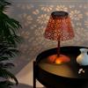 M mimotec - Lampada solare LED da tavolo Hearth, luce calda 2500K, dimmerabile, resistente all'acqua IP44, batteria integrata, ideale per terrazza e giardino.