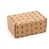 ONLY BOXES Confezione da 4 scatole postali in cartone, confezione da assemblare, confezione natalizia, 15 x 10 x 7 cm (lunghezza x larghezza x altezza), 100% cartone riciclato ecologico (AMA519)