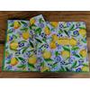 Pago Poco Tovaglia Quadrata in Plastica 100% Impermeabile Disegno LIMONI E MAIOLICHE .. MADE IN ITALY !!! (140x140)