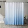 Furlinic Tenda Doccia Antimuffa 240x200 cm Tessuto Grande Azzurro Gradiente Impermeabile Lavabile Tende Doccia Design Poliestere con 16 Ganci Tenda Doccia