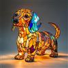 MCHERRY Luce notturna per camera da letto, simpatiche luci notturne per stanza, lampada da asilo in silicone, lampada LED che cambia colore, ricaricabile tramite USB, decorazione (dog)