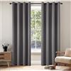 EMEMA Tende Grigio Opache con Occhielli 215 CM di lunghezza, Morbide Tende Oscuranti, Set di 2 Tende Oscuranti per Soggiorno Camera da Letto, Tende Opache con Occhielli Ciascuna H215 x B140 CM