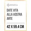 Estancia Cornice Dorata in Legno 42x59,4 cm (A2) con Vetro Plexi Infrangibile | Cornice Moderna per Ritratto Din A2 Oro