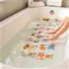 ShineCozy - Tappetino per vasca da bagno antiscivolo con cartoni animati - 90 * 40 CM, formato XL, grande, antiscivolo, per pavimenti, tappetini doccia (alfabeto)