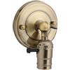 Garosa Applique da Parete E27 in Metallo Stile Vintage con Interruttore, Lampada da Parete per Soggiorno Sala da Pranzo Loft Bar, Finitura Bronzo, Portalampada Senza Lampadina
