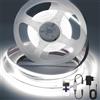 PSTAR Striscia LED COB Bianco Freddo 3 Metri, 6500K Kit Luce Striscia Sottopensile con Telecomando RF e 24V Alimentatore per Vetrina, Cucina, Scrivania, Mensola, Armadio