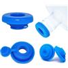 LLGSDLL Tappi di Ricambio per Bottiglia d'Acqua 2 pezzi, Tappi di Ricambio in Silicone per galloni, Ricambio in Silicone Tappo Anti-fuoriuscita, Tappo di Tenuta Riutilizzabile per Bottiglia da 55 mm