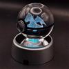 PixelLumens Sfera Cristallo 3D LED RGB - Lampada con Incisione Laser Creature Fantastiche - Luce Notturna per Camera e Gaming - Base Luminosa Inclusa (DRGONE)