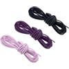 PATIKIL Cordino in Pelle Finta Scamosciata, 3 Rotoli 3mm x 5 ft, Strisce Cordoncino in Pelle Piatto Sintetica per Collane Bracciali Gioielli Perline DIY Artigianato, Blu/Viola Scuro/Viola