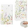 IHLOOTD Asciugamani da Cucina Primaverili,Panno da Cucina Primaverile con Motivo Floreale,Strofinacci Cucina Cotone per Decorazioni Primaverili e Pasquale,Super Morbidi e Assorbenti,Riutilizzabili (C)
