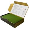 Ubswax Set di 10 Candele di Cera d'api da 20 x 12 cm, Candele Naturali Fai da Te per Bambini, ecologiche per la casa e la Scuola (Verde)