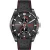 HUGO Orologio analogico multifunzione al quarzo da uomo Collezione #FAST con cinturino in pelle e in acciaio inossidabile