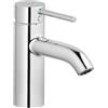KLUDI BOZZ 382660576 - Rubinetto per lavabo con scarico push-open, miscelatore monocomando 75 mm, rubinetto bagno, cromato, montaggio a 1 foro, 5 l/min, cartuccia in ceramica