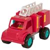 Battat B. toys Battat - Motore antincendio - Camion dei pompieri giocattolo e figure - Camion classici per bambini - Autopompa rossa giocattolo - Ruote in gomma morbida - 18 mesi +