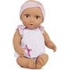 Babi - Baby Doll (Media) - Occhi Marroni e Fascia Rosa - Bambola neonata da 36 cm - Occhi Marroni e carnagione Media - Corpo Morbido e Costume a 2 Pezzi Rimovibile - 2 Anni +