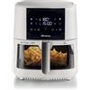 Ariete 4630 Friggitrice ad aria 9L, 1500 W, Capacità 9L, Capacità di cottura 3,5kg, 8 programmi preimpostati, Temperatura fino a 200°, Cestello trasparente per controllo cottura, Bianco