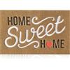 AAZZKANG Zerbino marrone "Home Sweet Home", zerbino con supporto in gomma antiscivolo per esterni e interni