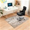 Capslpad Tappetini per sedie da ufficio per pavimenti in legno duro, 90 x 120 cm, antiscivolo, moderno, astratto, multiuso, a pelo basso, protezioni per pavimenti per sedia da computer, tappeto per