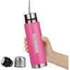 Bombiya Opaco pronto con tutte le sue parti in acciaio inox - Thermos opaco 2 in 1 cambiando il suo coperchio è un thermos classico - Automate per i tuoi mattini argentini o terere - ovunque con voi - 500 ml