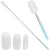 UNICRAFTALE Asta telescopica in spugna per ceramiche per rimuovere l'acqua in eccesso da ceramiche alte o strette. Manico telescopico blu in acciaio inox con 3 testine di ricambio assorbenti