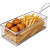 Tomotato Cestelli per Friggere, Cestello Friggitrice Cestino per Patatine Fritte in Acciaio Inossidabile Cestello per Alimenti Fritti per Ristorante di Famiglia