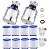 Lsydgn Filtro anticalcare rubinetto cucina, filtro rubinetto 360° 10 pezzi, estensione rubinetto filtro rubinetto, filtro acqua rubinetto filtro di ricambio per bagno cucina acqua potabile