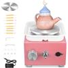 SenDeluz Tornio per Ceramica, Tornio per Argilla 2000 RPM velocità Regolabile Ruota di Ceramica Elettrica con Bacinella Staccabile e Strumenti di Argilla Fai-da-Te, Tornio Ceramica per Bambini e Adulti
