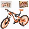 DAJASD Dita, modello di bicicletta, mountain bike, dito, mountain bike, Diecast Toy Desk Craft Collection, regali e decorazioni per ufficio, casa, club, lezioni (arancione)