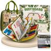 Lions Collection Lion's Collection Montessori Busy Board Tedesco a partire dai 3 anni - Busy Book & Activity Board per bambini - Libro motore e libro educativo - Giocattolo da viaggio per auto, treno e aereo