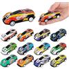 HUZNA Set di 12 Mini Auto Giocattolo in Metallo, Mini Macchinine a Frizione,Mini Macchine Giocattolo, per Giochidi Compleanno per Ragazzo di Età Superiore a 2 Anni,Modello Casuale