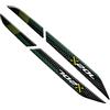 Paraserbatoio.it ADESIVO RESINATO PROTEZIONI MANIGLIE EFFETTO 3D, PER MOTO COMPATIBILE CON BENELLI TRK 702 X (VERDE/GIALLO FLUO)