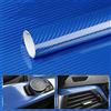 CompraFun Pellicola Wrapping Auto 6D, 150 x 30cm Blu Pellicola Carbonio Adesivi Fibra di Carbonio Impermeabile e Senza Bolle, Wrapping Pellicole Protettive per Vernici per Auto, Moto, Bici