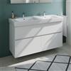 Geberit Renova Plan lavabo doppio, evineo ineo5 evo mobile La: 130 cm, 4 scomparti estraibili, con maniglia incassata,, 501710001+BE0992WH, Renova Plan [Mobili da Bagno > Mobili con Doppio Lavabo]