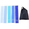 Daleweo Elastici Fitness Set 5 Pezzi TPE, Fascia Elastica Resistenza, Bande Elastiche Allenamento Casa, Palestra Yoga Pilates, Kit Esercizi Trazione Blu, Borsa