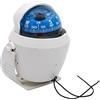 Baceyong Bussola, navigatore marittimo con supporto, antipolvere, impermeabile, indicatore LED, alta precisione, multiuso, bianco