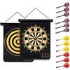 HelaCueil Set di Bersaglio Freccette magnetiche con 12 Freccette Sicure - Bersaglio da Appendere ovunque per Interno e Esterno, Gioco Freccette Bambini e Adulti