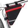 QitinDasen Bicicletta Anteriore Tubo Telaio Triangolare Borsa (Rosso)
