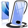 Coiwxmoi Cover per Google Pixel 10A con Cordino 6,3,Trasparente Custodia con Laccio Tracolla Corda Catena Cinghia,Ultra Morbido Silicone TPU Antiurto Case per Google Pixel 10A, Nero